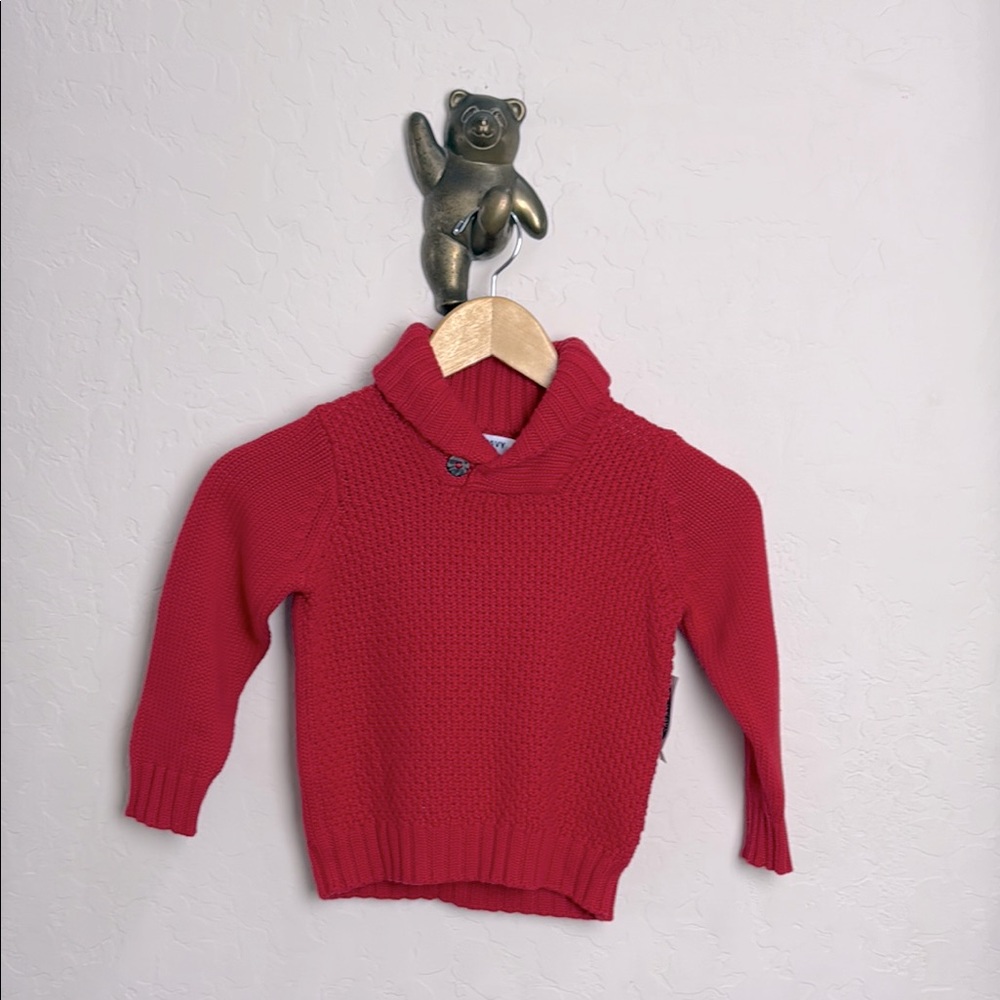 Old Navy Knit Sweater boys size 3t NWT red